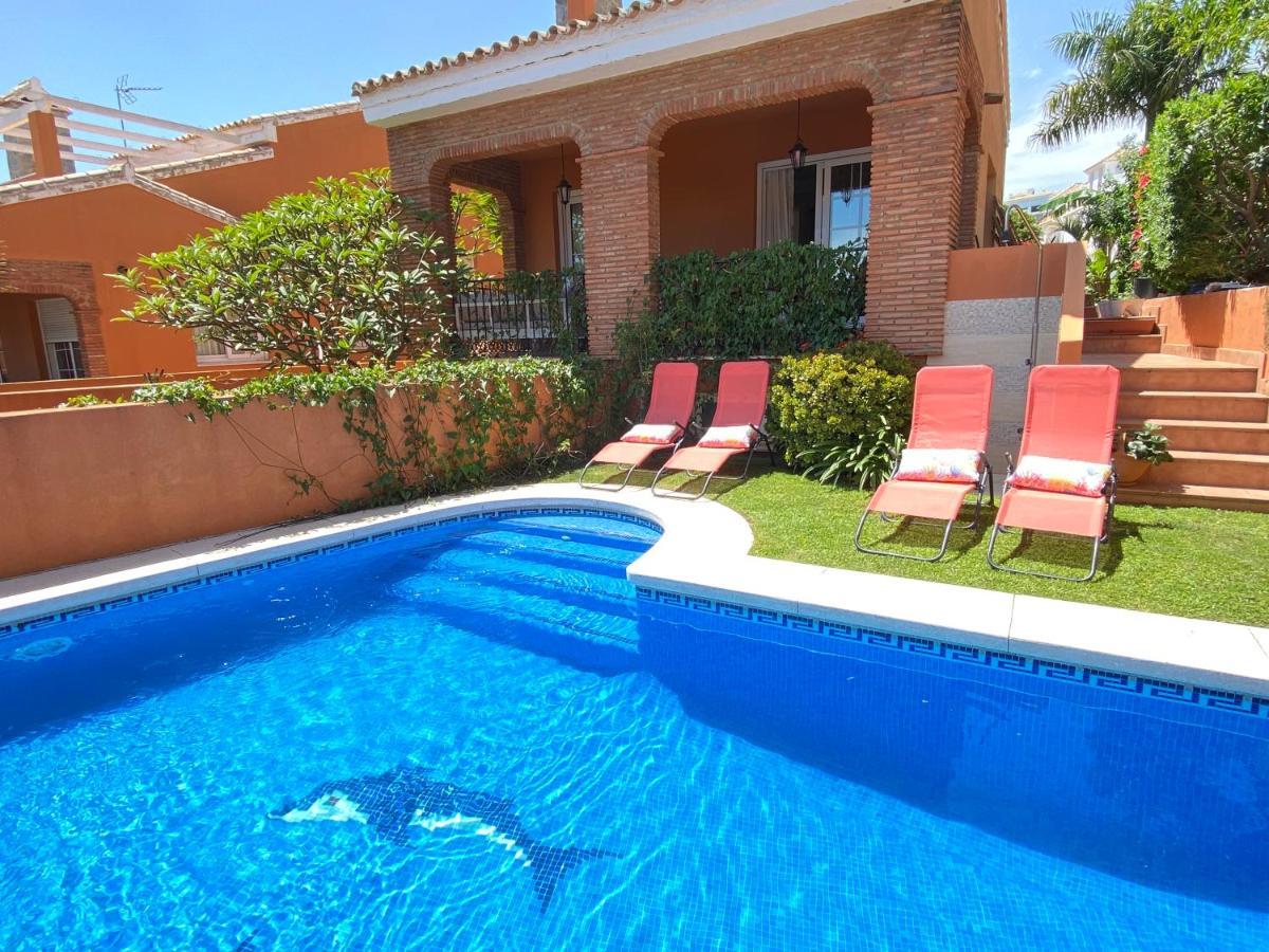 Villa With Heated Private Pool, Sea View& Turkish Sauna Benalmádena Dış mekan fotoğraf